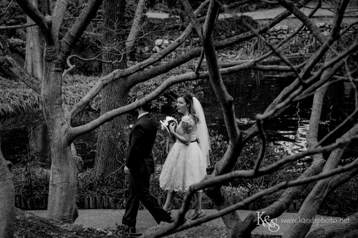 wedding at fort worth japanese garden